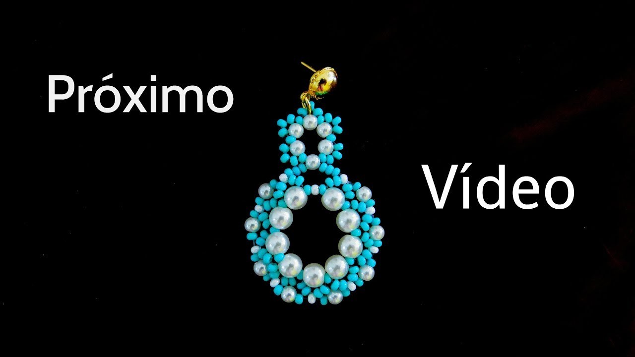 #Tutorial de Bijuterias - Próximo Vídeo - Brinco Pérolas e Miçangas Turquesa !