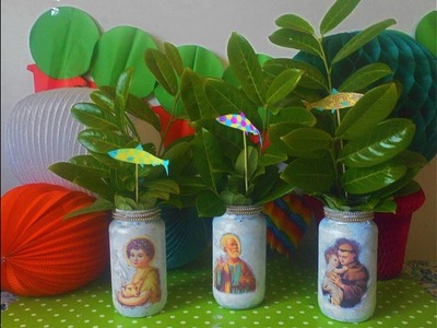 Vasinhos santos populares - DIY holy vases