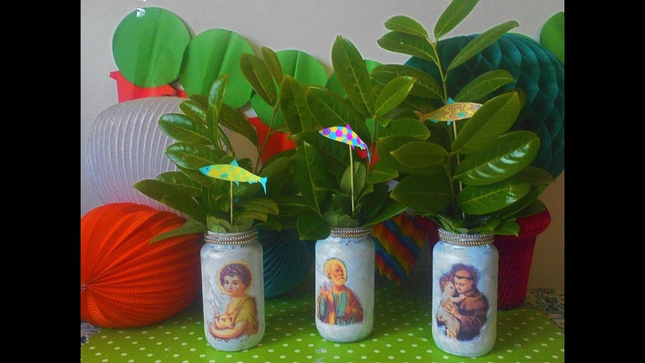 Vasinhos santos populares - DIY holy vases