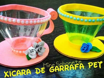 Xícara de Garrafa Pet - Lembrancinhas  Decorativas - DIY