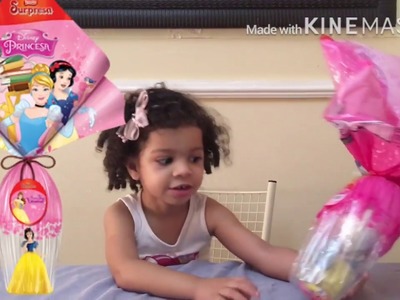 ABRINDO OVO DE PÁSCOA PRINCESAS LUMINÁRIA -  NESTLE