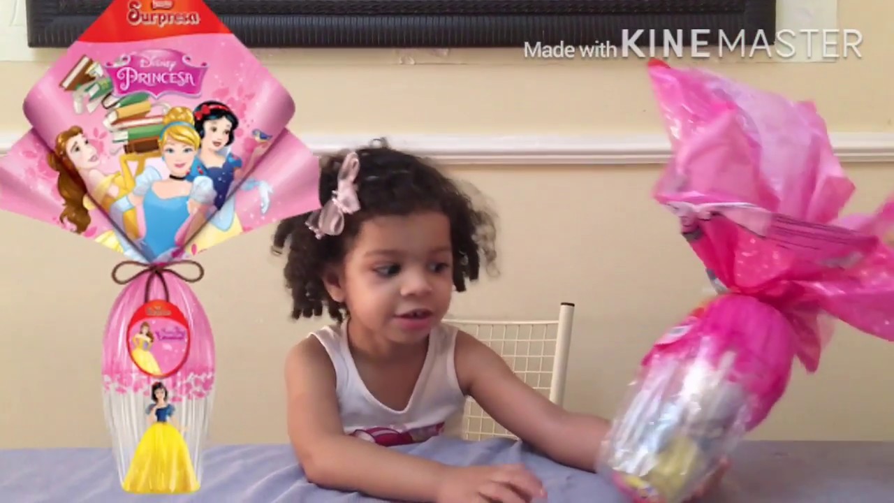 ABRINDO OVO DE PÁSCOA PRINCESAS LUMINÁRIA - NESTLE