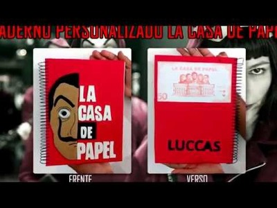 Caderno Personalizado La Casa de Papel DIY - Luz Câmera & Criatividade