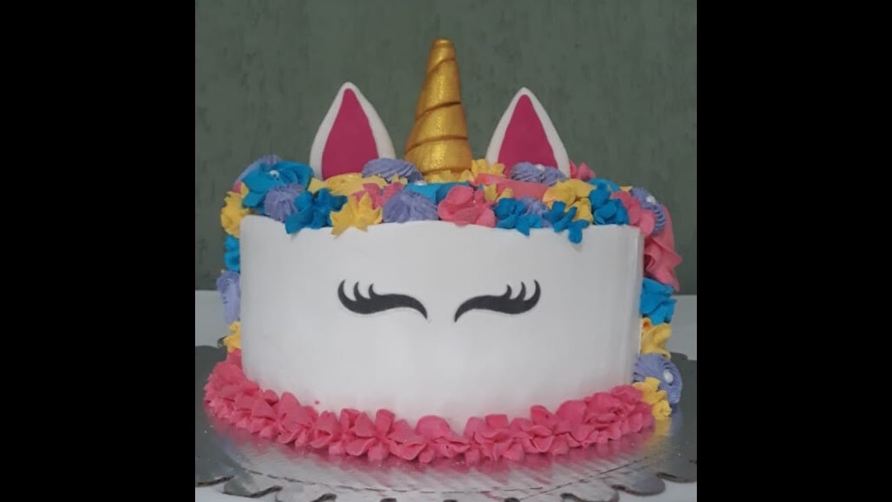 DECORAÇÃO DE BOLO TEMA UNICORNIO