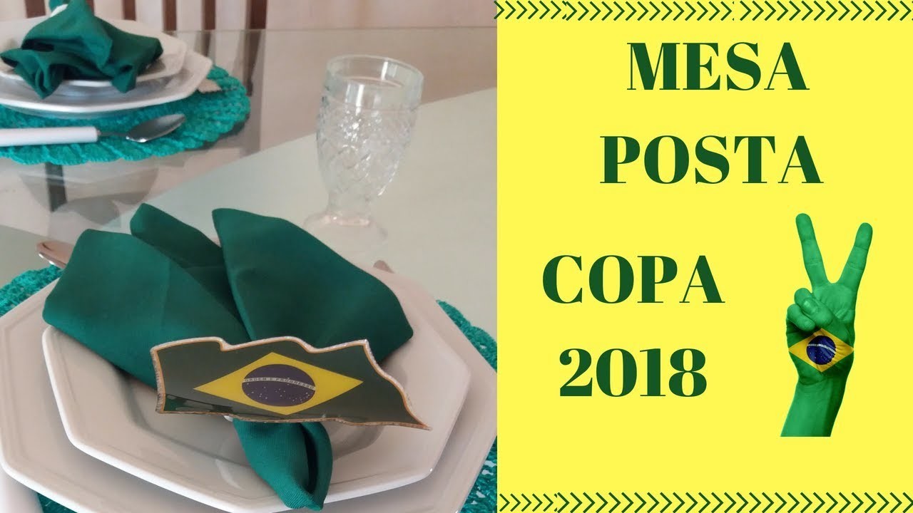 DECORAÇÃO DE  MESA  DOS JOGOS DA  COPA | MESA POSTA