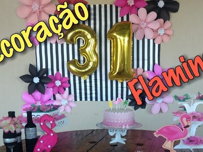 Decoração festa Flamingo