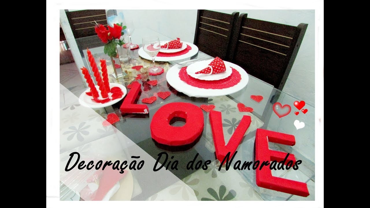 Decoração Mesa Romântica Dia dos Namorados By Viviane Campos