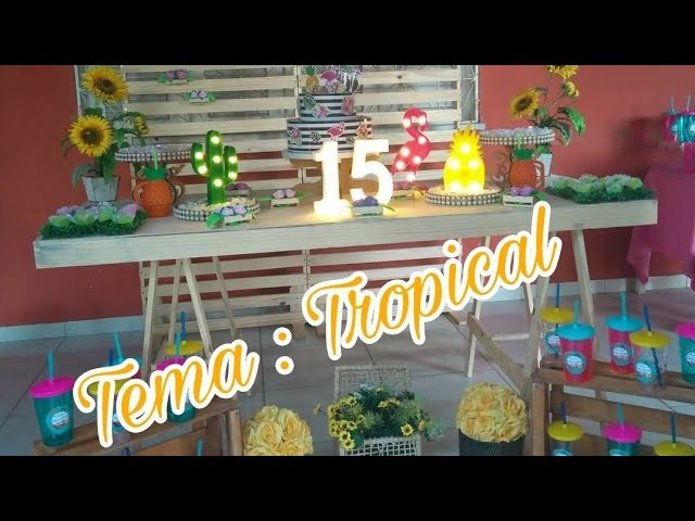 DECORAÇÃO TROPICAL