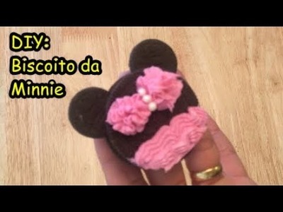 DIY - Biscoito da Minnie feito com Oreo