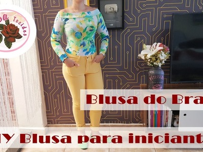 DIY - Blusa para iniciantes - Blusa do Brasil - Copa - Curso de Corte e Costura - Passo a Passo