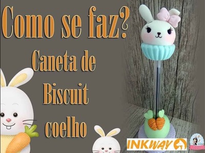 Diy Caneta de biscuit coelho