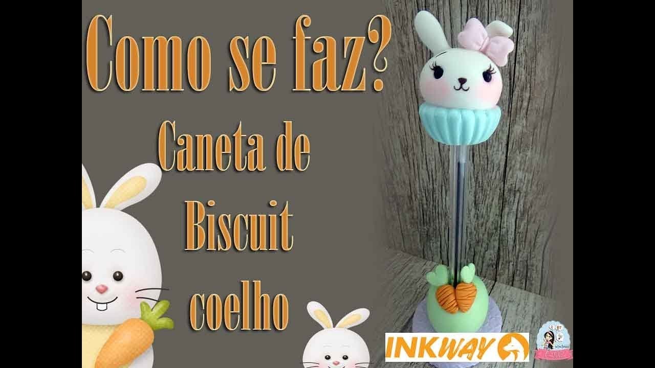 Diy Caneta de biscuit coelho