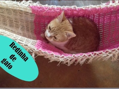 Diy como fazer  uma rede para gato de crochê