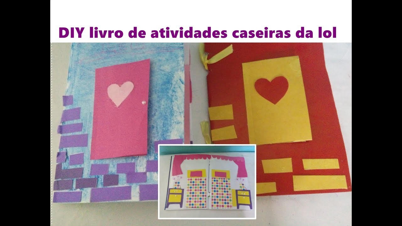 DIY Livro caseiro de atividades da lol surprise.