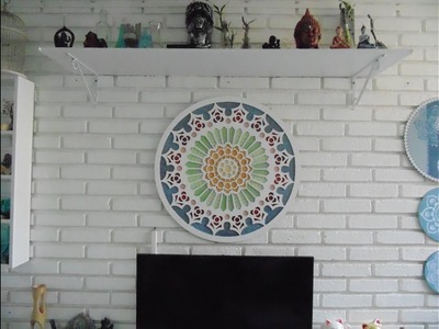 DIY - Mandala com colagem de papel