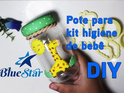 DIY - Pote para kit higiene de bebê - Reciclado - Neuma Gonçalves