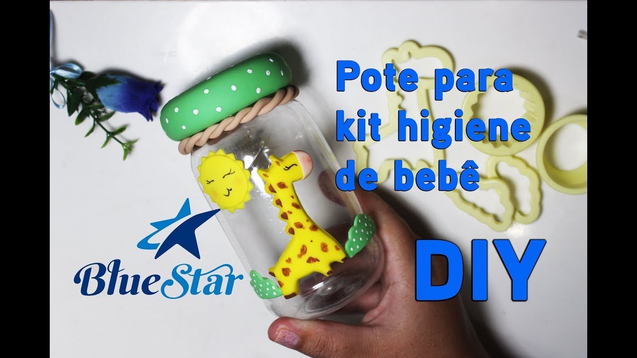 DIY - Pote para kit higiene de bebê - Reciclado - Neuma Gonçalves