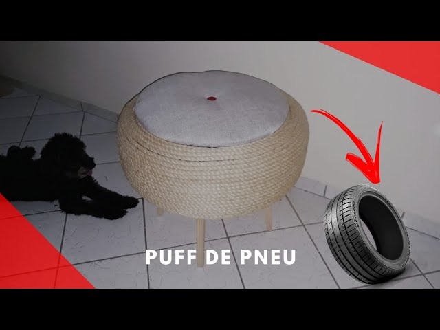 DIY: PUFF DE PNEU (FAÇA VOCÊ MESMO)