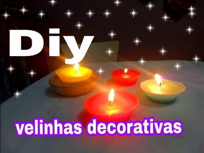 Diy velinhas decorativas e aromatizadas.