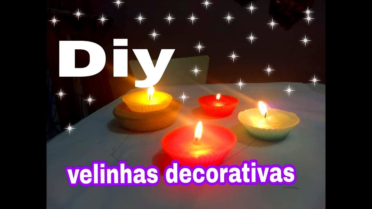 Diy velinhas decorativas e aromatizadas.