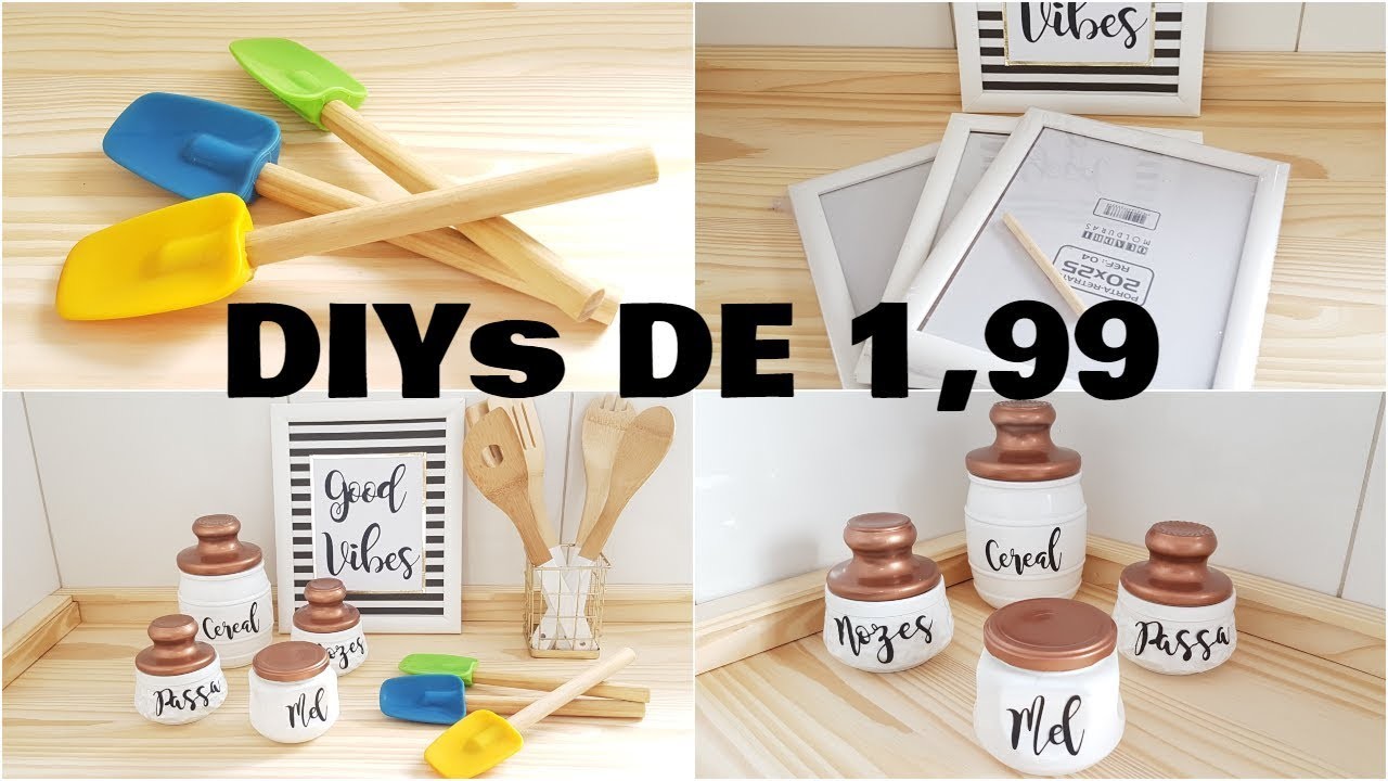 DIYs COM UTILIDADES DE LOJA DE 1,99 | Viviane Magalhães