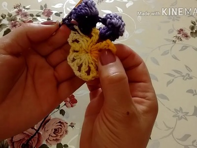 Flor em crochê Lisi (para vários trabalhos)