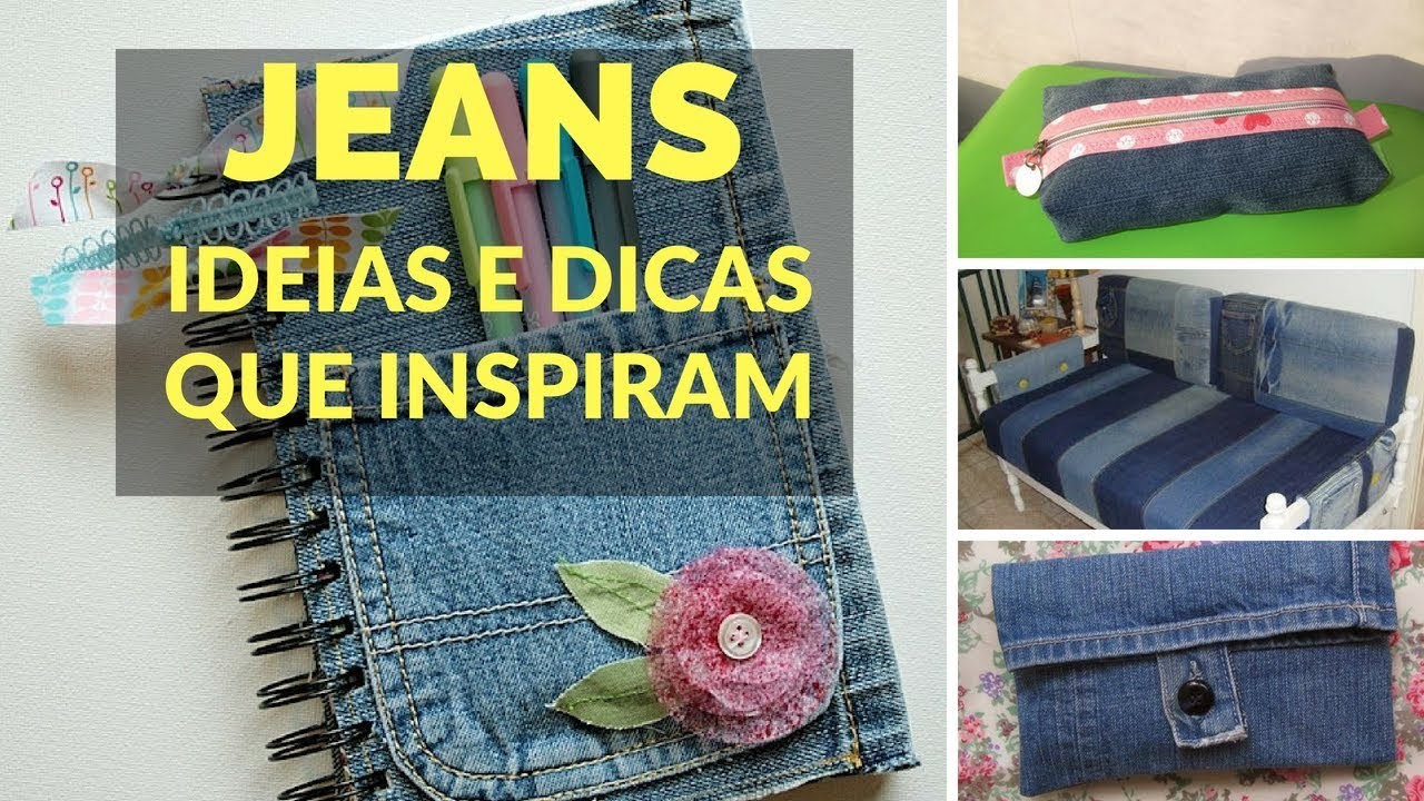 Ideias criativas com jeans velho. Decoração com jeans  | Ideias Impressionantes