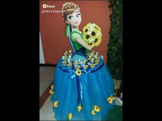 Mesas de princesas para decoração de festa.