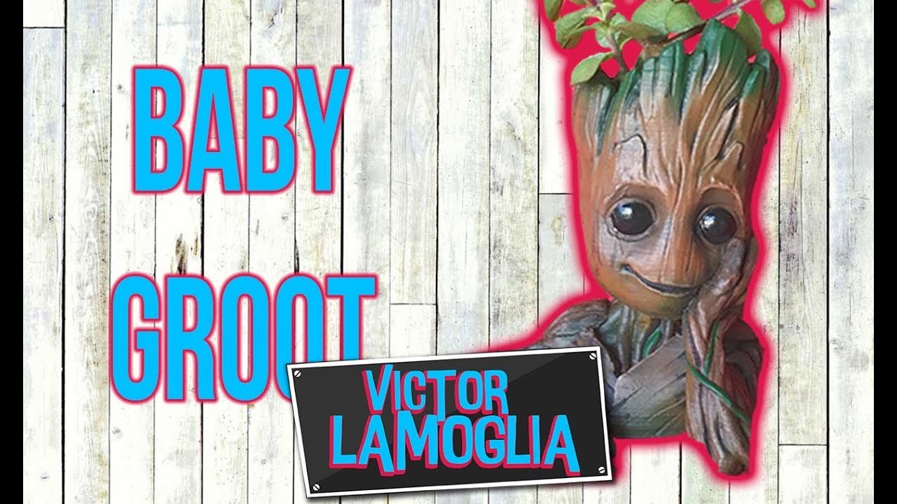 PINTEI UM BABY GROOT DE IMPRESSÃO 3D! (TOY MAKEOVER) - Victor Lamoglia