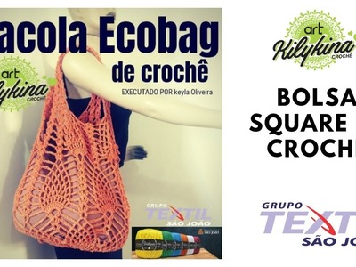 Sacola Ecobag de crochê. PASSO A PASSO