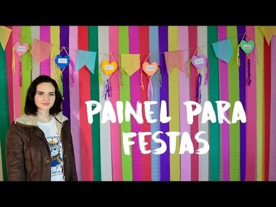 SUPORTE de PAINEL PARA FESTAS com canos de PVC - Faça você mesma DIY