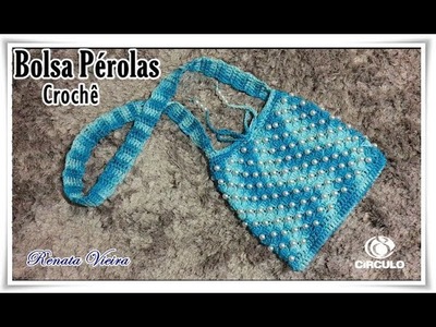 Bolsa em Croche com Pérolas- Renata Vieira