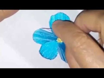 Bordado a mão free hand embroidery ponto chinês