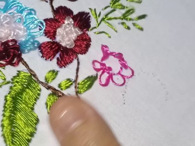 ❤Bordado a mao ponto cabelinho de anjo???? Hand Embroidery for Beginners