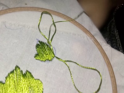 ♥Bordados a mão  ponto de folha- hand embroidery♥ #finalização