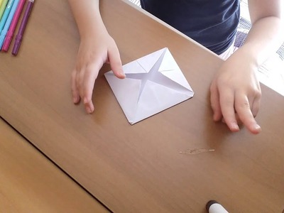 Como fazer brinquedinho de origami abre e fecha!