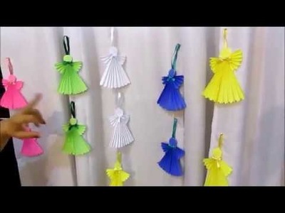 Decoração de Natal- Anjinhos de Papel
