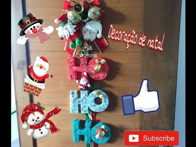 Decoração de natal para porta.