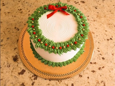 Decoração fácil bolo de natal!