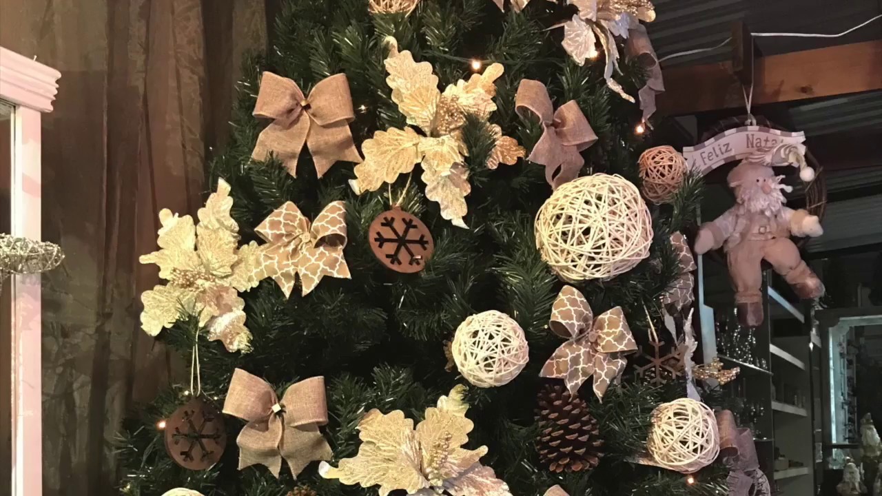 Decoração Natal Rustica - Arvore Natal, Papai Noel, Bonecos de Natal, Rena, Presepio, Pinhas, Casa