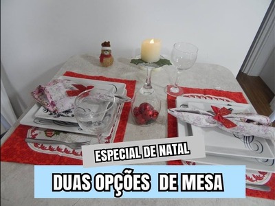 DECORAÇÃO PARA MESA DE NATAL