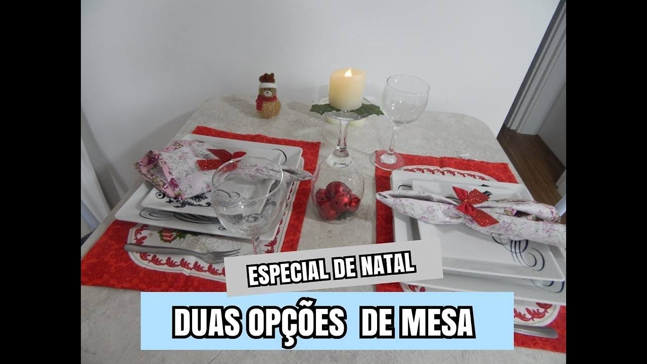DECORAÇÃO PARA MESA DE NATAL
