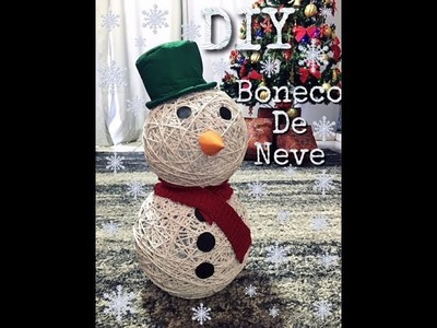 DIY: Boneco de Neve com Barbante