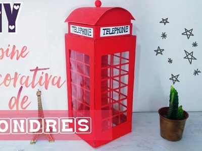 DIY: Cabine decorativa e porta coisas de LONDRES