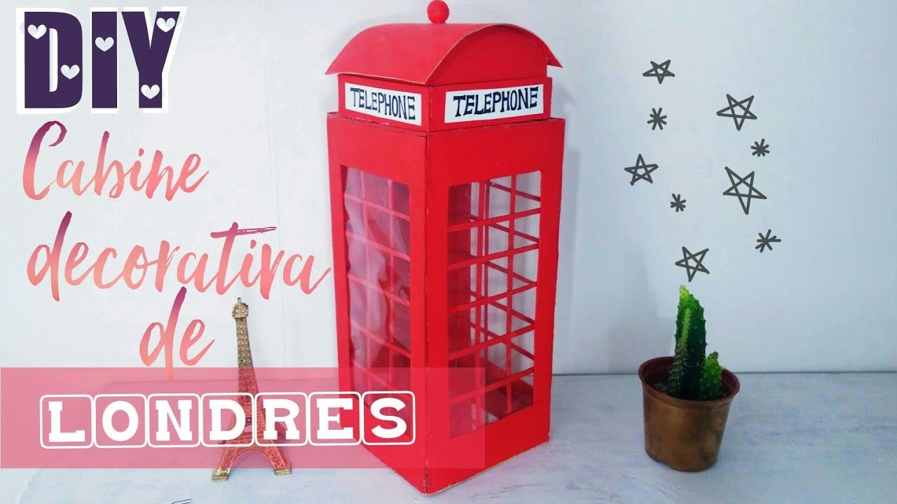DIY: Cabine decorativa e porta coisas de LONDRES