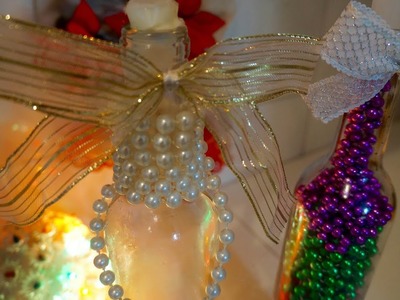 DIY - CASTIÇAL NATALINO com GARRAFA RECICLADA  - ESPECIAL DE NATAL