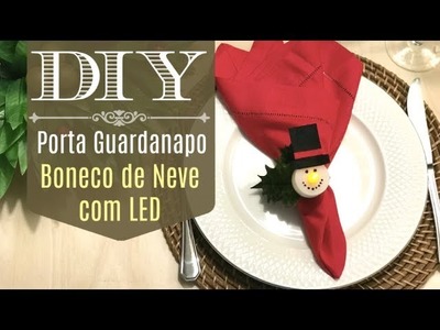 DIY | Como fazer porta guardanapo Natalino usando vela de LED