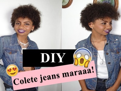 DIY Customização: Transforme sua jaqueta em um colete jeans super fácil!! ♡ - Dona Charmosa
