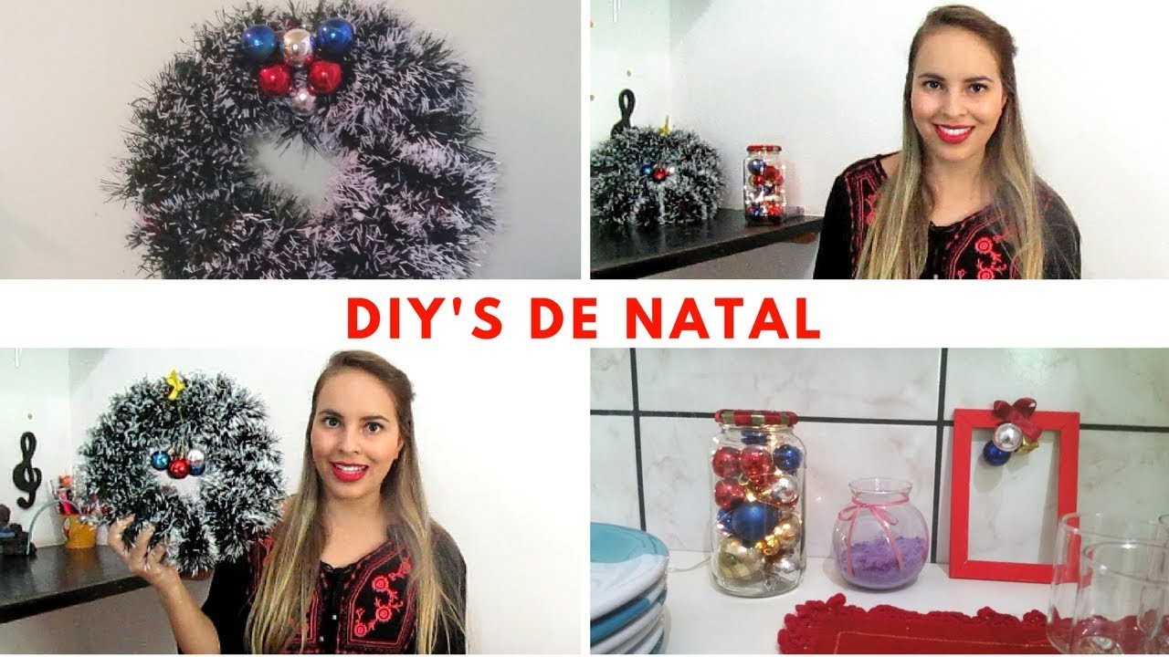 DIY de Natal: 3 tutoriais fáceis e baratos para você fazer