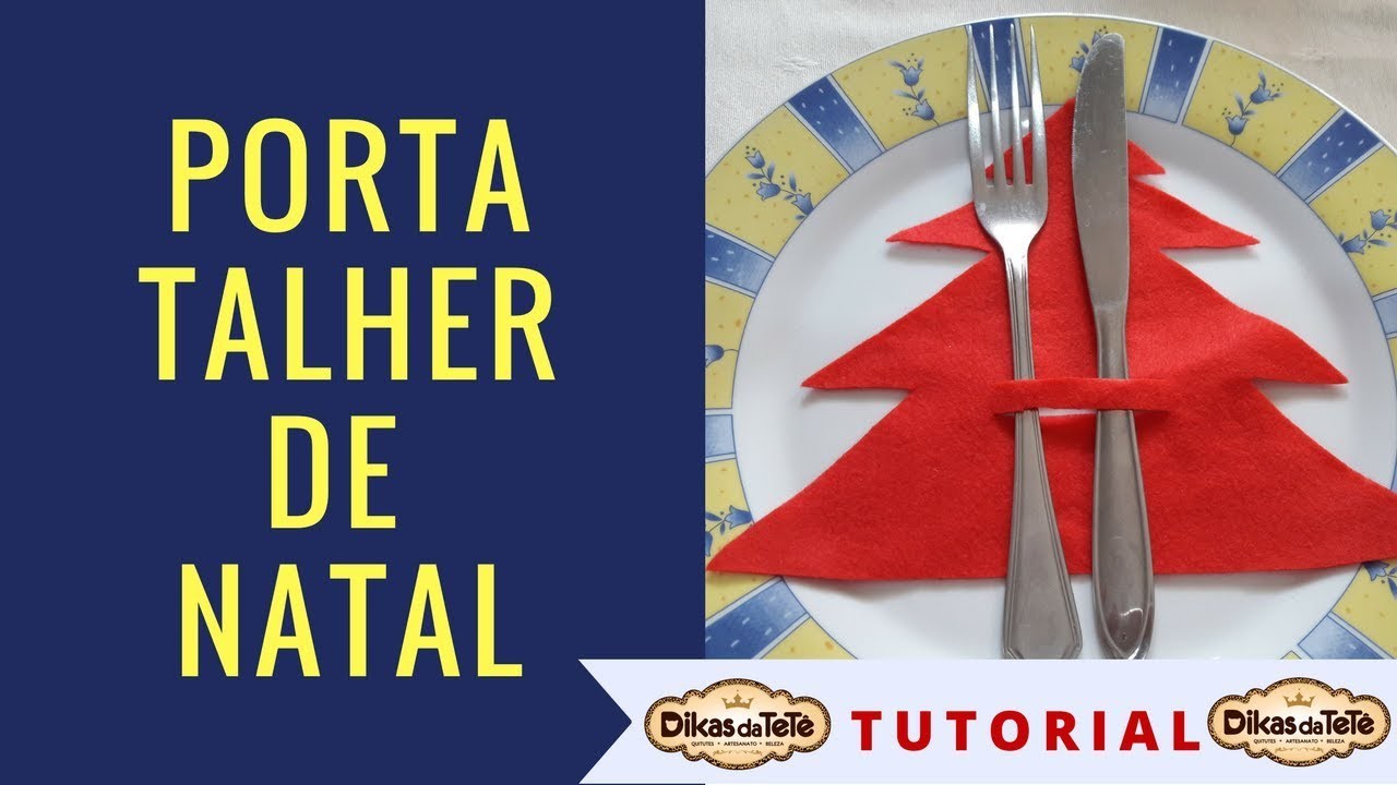 DIY DE NATAL PARTE 2 - PORTA TALHER DE NATAL